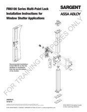 Assa Abloy Sargent FM6100 Series Installation Instructions Manual