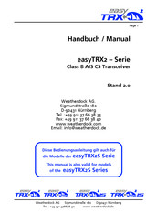 Weatherdock easyTRX2 S series Manual