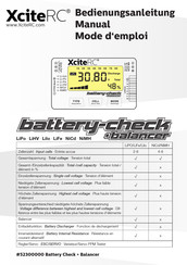 XciteRC Battery Check + Balancer LiFe Manual