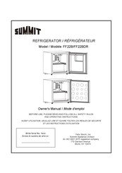 Summit FF22B Owner's Manual