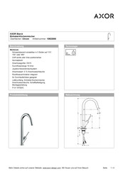 Axor Starck 10822000 Instructions For Use/Assembly Instructions