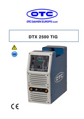 OTC DAIHEN EUROPE DTX 2500 Manual