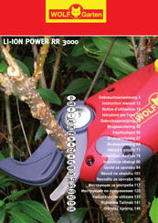Wolf Garten LI-ION POWER RR 3000 Instruction Manual