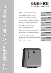 Mennekes eMobility- Gateway Operating And Installation Manual