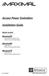 Altronix Maximal3V Installation Manual