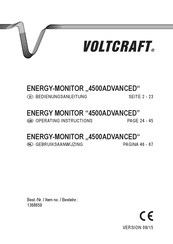 VOLTCRAFT 4500ADVANCED Operating Instructions Manual