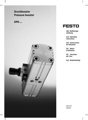 Festo DPA Series Operating Instructions Manual