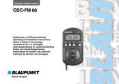 Blaupunkt CDC-FM 08 Operating And Installation Instructions