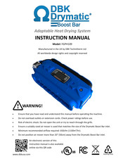 DBK Drymatic Boost Bar FGPH109 Instruction Manual