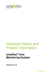 Smaxtec Climate Sensor Important Safety And Product Information