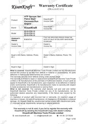 KISANKRAFT KK-PSK-22 Operation Manual