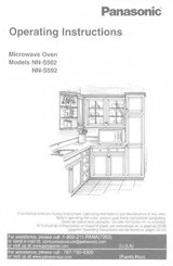 Panasonic NN-S592 Operating Instructions Manual
