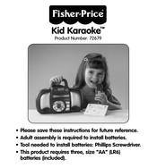 Fisher-Price Kid Karaoke 72679 User Manual