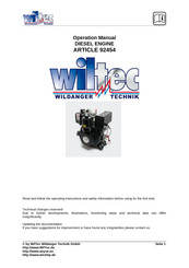 WilTec C186F Operation Manual