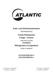 Atlantic ATLKGK185R10A++ Instruction Booklet