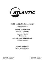 Atlantic ATLKGK185SI10A++ Instruction Booklet