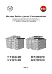 Weka 226.3030.10400 Assembly, User And Maintenance Instructions