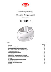 Caso 1510 Operating Instructions Manual