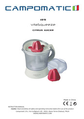 Campomatic vitaSqueeze J25 Instruction Manual