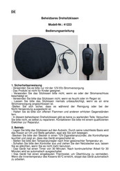 Eurotops Versand 41223 Instruction Manual