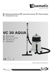 bluematic VC 30 Aqua Instruction Manual
