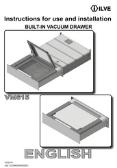 ILVE VM615 Instructions For Use And Installation