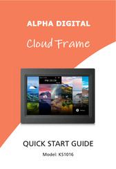 Alpha Digital Cloud Frame KS1016 Quick Start Manual