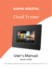 Alpha Digital Cloud Frame KS782 User Manual