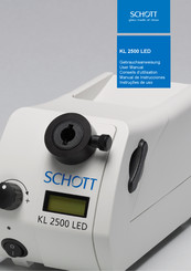 SCHOTT KL 2500 LED User Manual