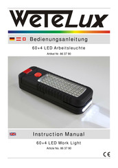 Wetelux 86 37 90 Instruction Manual