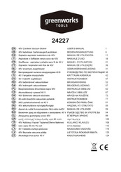 GreenWorks Tools 24227 User Manual