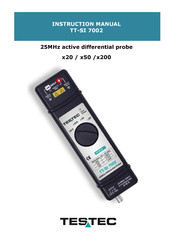 Testec TT-SI 7002 Instruction Manual