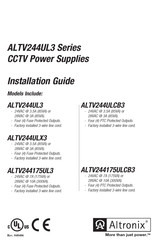Altronix ALTV244ULX3 Installation Manual