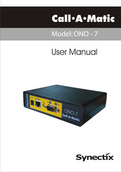 Synectix CALL-A-MATIC ONO-7 User Manual