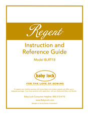 Baby Lock Regent BLRT18 Instruction And Reference Manual