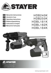 Stayer HDB240K Operating Instructions Manual