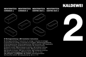 Kaldewei CENTRO DUO 1 Installation Instructions Manual