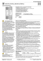 Leuze electronic MSI-SR-LC31AR Series Original Operating Instructions