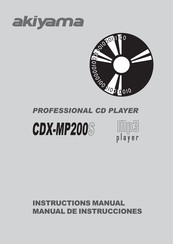 Akiyama CDX-MP200S Instruction Manual