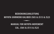 Citizen JS15 Manual