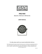 Event Lighting PRO PAR19x15O User Manual