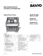 Sanyo DVP-P1EX Technical Information