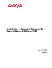 Avaya AG 2330 Installation Manual
