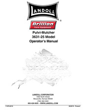 Landoll Brillion 3631-25 Operator's Manual