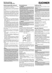 EUCHNER TK2-528 Series Operating Instructions Manual