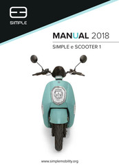 Simple e SCOOTER 1 Manual