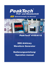 PeakTech 4115 Operation Manual