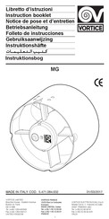Vortice MG 150T Instruction Booklet