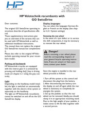HP Velotechnik Go SwissDrive Operating Instructions