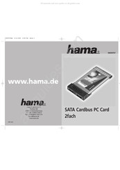 Hama 00039707 Operating	 Instruction